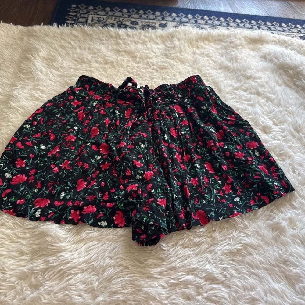 Zara‎ Floral Shorts Elastic Waist Medium